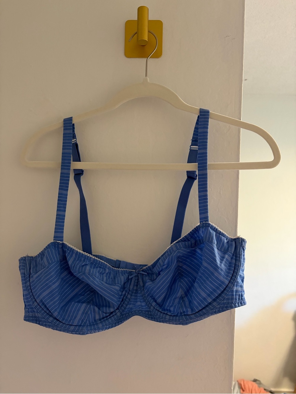 Auden Blue & White Striped Underwire Bra